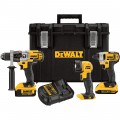 DEWALT 20V MAX Li-Ion Cordless Power Tool Set — 1/2in. Hammerdrill & 1/4in. Hex Impact Driver, With LED Worklight and 2 Batteries, Model# DCKTS390DM2