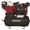NorthStar Portable Gas Powered Air Compressor — Honda GX390 OHV Engine, 30-Gallon Horizontal Tank, 24.4 CFM @ 90 PSI