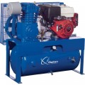 Quincy QT-7.5 Splash Lubricated Reciprocating Air Compressor — 13 HP, Honda Gas Engine, 30-Gallon Horizontal, Model# G213H30HCB