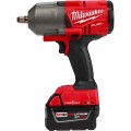 Milwaukee M18 Fuel with One-Key 1/2in. High-Torque Impact Wrench with Friction Ring Kit — With 2 Batteries, 18 Volt, Model# 2863-22
