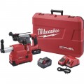 Milwaukee Fuel 1 1/8in. SDS Plus Rotary Hammer Tool Kit — With 2 Batteries, 18 Volts, Model# 2715-22E