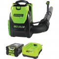 Greenworks 80V Cordless Backpack Blower — 145 MPH, 580 CFM, Model# BPB80L2510