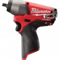 Milwaukee M12 FUEL Cordless Impact Wrench — 3/8in. Square Drive, 117 Ft.-Lbs. Torque, Tool Only, Model# 2454-20
