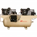 Ingersoll Rand Air Compressor — Duplex, 7.5 HP, 230 Volt 3 Phase, Model# 2475E7.5-V