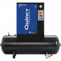 Quincy QGS Rotary Screw Compressor — 7.5 HP, 230 Volt Single Phase, 60 Gallon, 21.2 CFM, Model# QGS-7.5TM