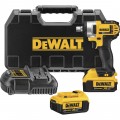 DEWALT 20V MAX Compact Cordless Impact Wrench Kit with Detent Pin — 1/2in. Drive, 150 Ft.-Lbs. Torque, 2 Batteries, Model# DCF880M2