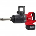Milwaukee M18 FUEL 1in. D-Handle Extended Anvil High Torque Impact Wrench Kit with One-Key — Two Batteries, Model# 2869-22HD